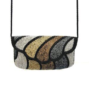 Beaded mini shoulder bag